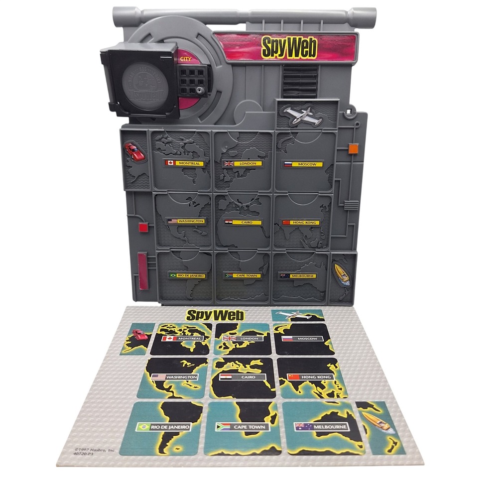 Hasbro Pink Spy Web Control Board Game 1997 Vintage Replacement Interactive Map